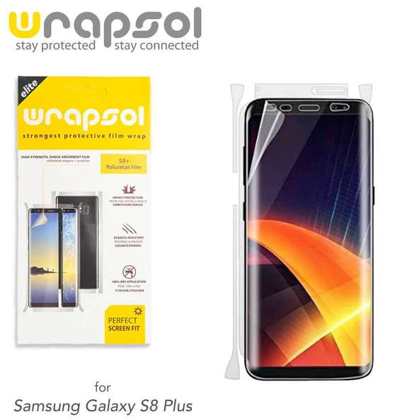 Wrapsol Samsung Galaxy S8 Plus Tam Kaplayan Ekran Koruyucu(Outlet) - Resim 2