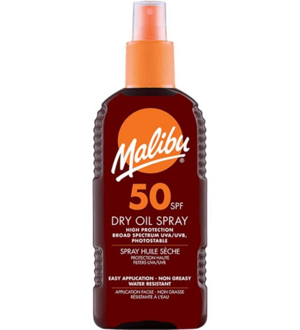 Malibu Güneş Koruyucu Dry Oil Bronzlaştırıcı Sprey SP50 200ml