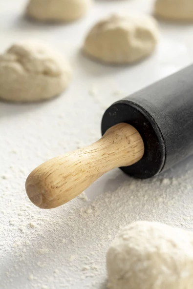 Bambu Saplı Silikon Gövdeli Siyah Merdane-Orta Boy(39 cm x 5 cm) - 4