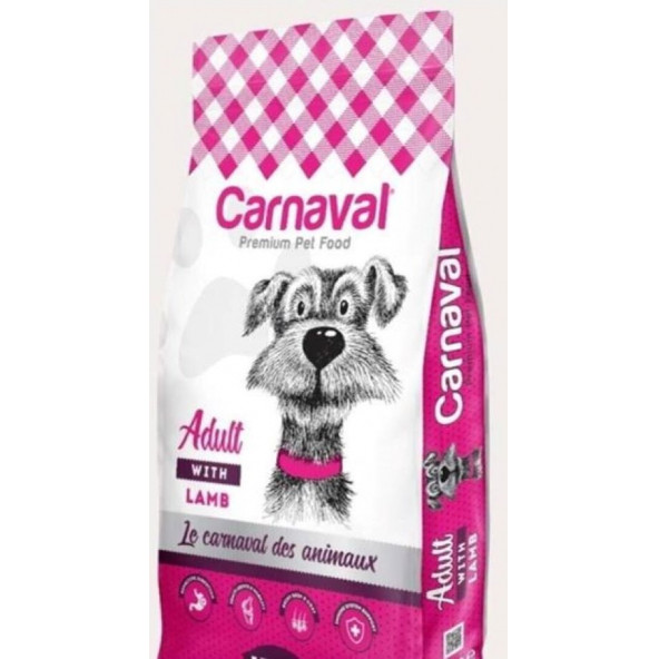 Carnaval Premium Köpek Maması Kuzu Etli 3 Kg.