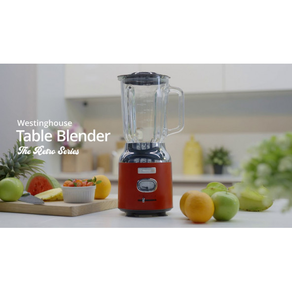 Westinghouse Blender - Table Blender Retro Kırmızı Wkbe221