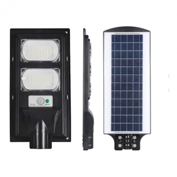 100W Güneş Enerjili Sokak Lambası Bahçe Aydınlatması Kumandalı Sensörlü HeroLed Solar Sokak Armatürü - 3