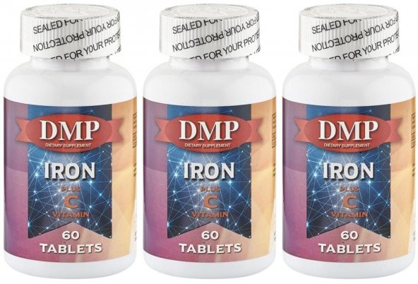 Dmp Iron Plus Vitamin C Vitamini 3x60 Tablet Demir