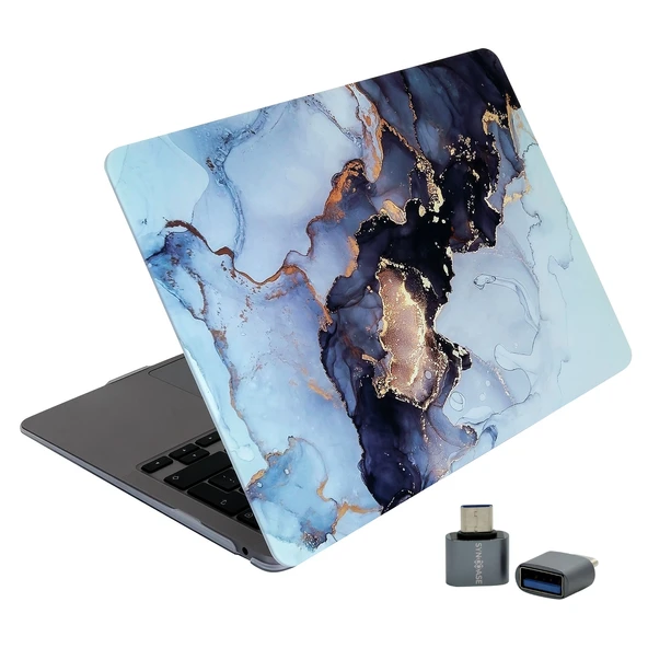 Huawei MateBook D14 Kılıf Mermer Desenli İnce Hafif TPU Koruma Kapak 2019-2022 Yılı Uyumlu