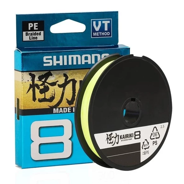 Shimano Kairiki 8 300m Örgü İp Misina Yellow Sarı - 2