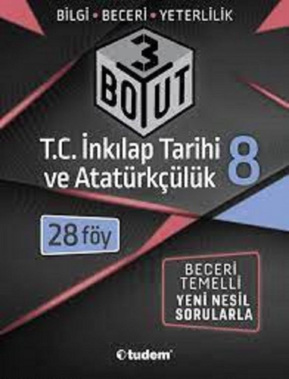8. Sınıf LGS T.C. İnkılap Tarihi ve Atatürkçülük 3 Boyut 28 Föy Tudem Yayınları