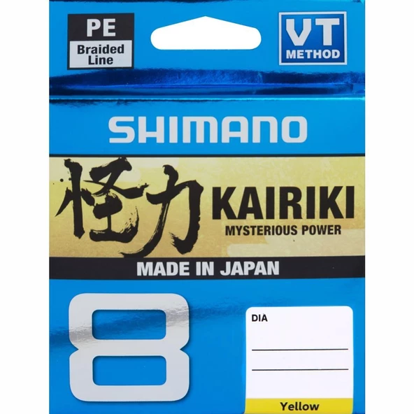 Shimano Kairiki 8 300m Örgü İp Misina Yellow Sarı - 4
