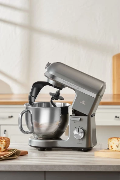 Mastermaid Chef Pro Çift Kollu Stand Mikser Galaxy Grey 1750 W - 4