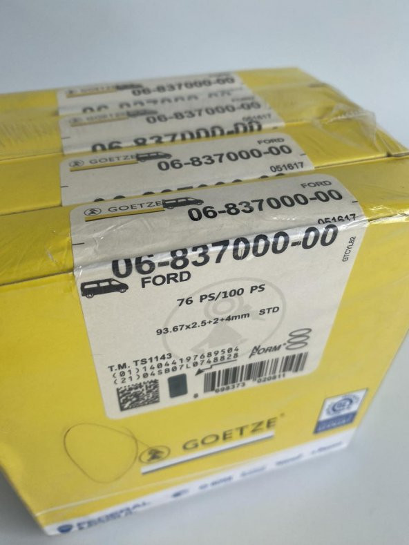 Goetze 06-837000-00 Ford Transit Dizel Motor Segman Takımı - 5