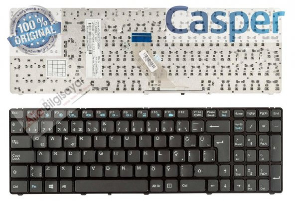 CASPER 15.6 NB CHU.4000-4L05A-S KLAVYE TUŞ TAKIMI SIFIR ORJINAL