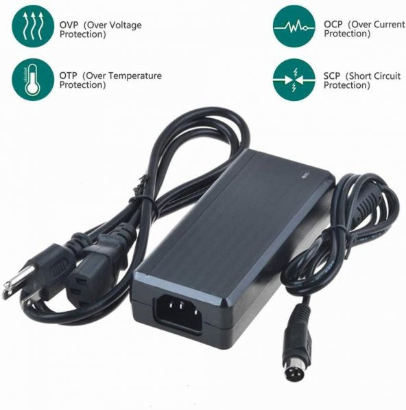 12 Volt 4 Pin DC Uçlu Medikal X-Ray LCD Monitör Adaptörü