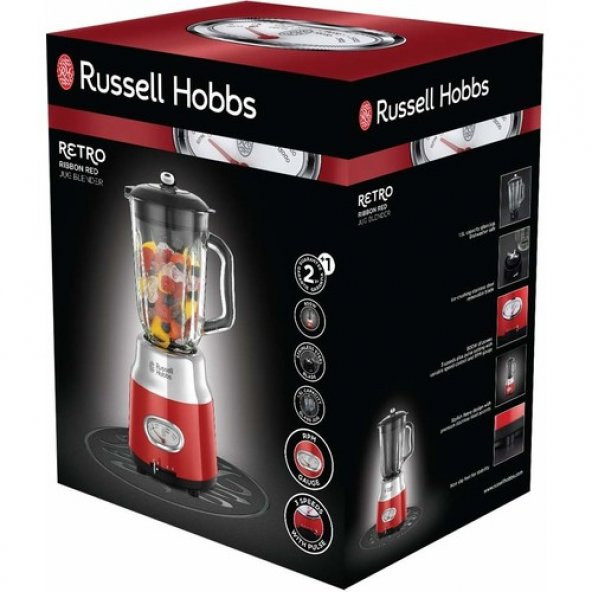RUSSELL HOBBS 25190-56 RETRO CAM BLENDER - KIRMIZI - 2