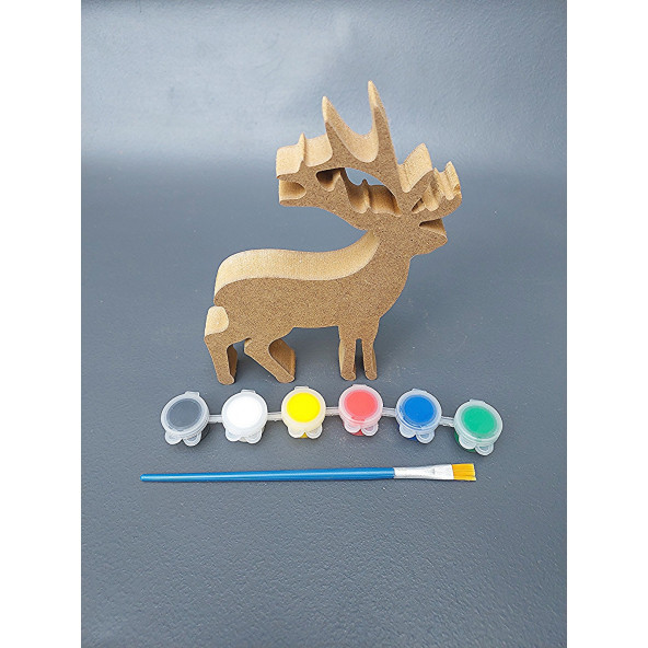 Geyik Boyalı Tekli Hayvan Takımı ( 15 cm - 18 mm ) - 2