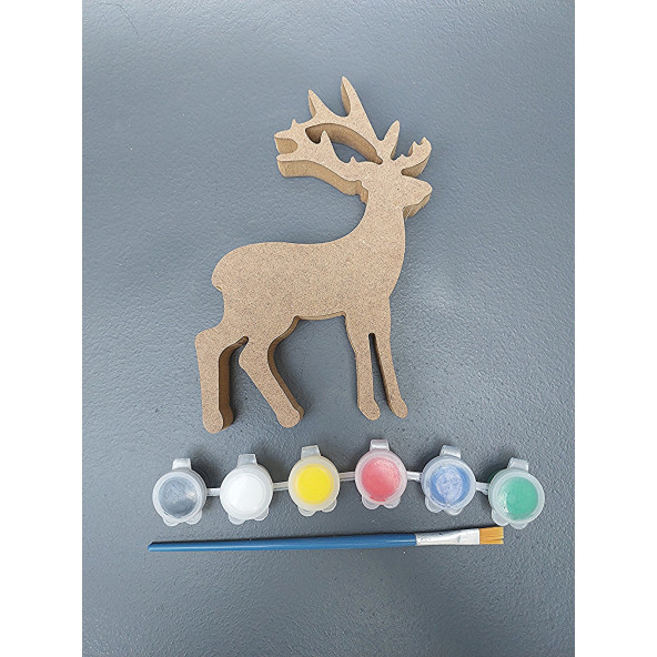 Geyik Boyalı Tekli Hayvan Takımı ( 15 cm - 18 mm ) - 4