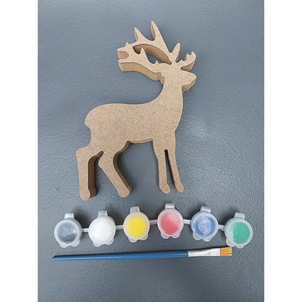 Geyik Boyalı Tekli Hayvan Takımı ( 15 cm - 18 mm ) - 5