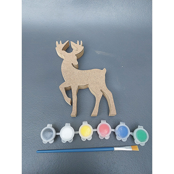 Geyik Boyalı Tekli Hayvan Takımı ( 15 cm - 18 mm ) - 3