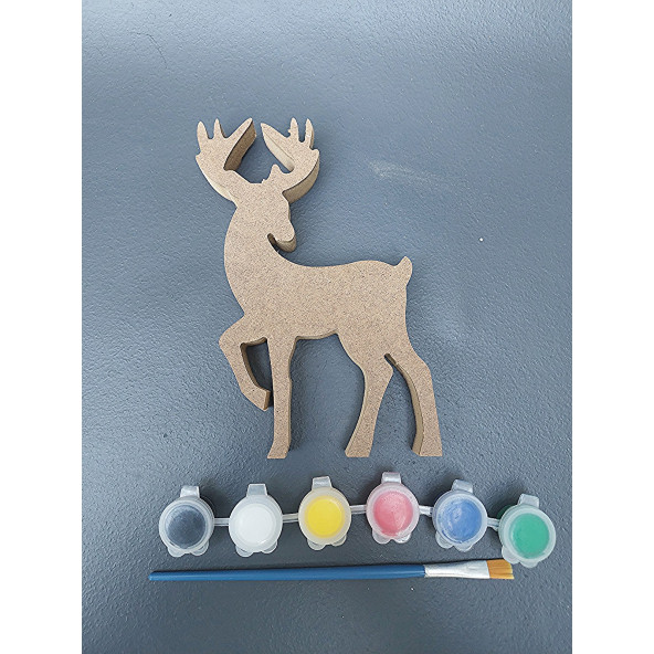 Geyik Boyalı Tekli Hayvan Takımı ( 15 cm - 18 mm ) - 4