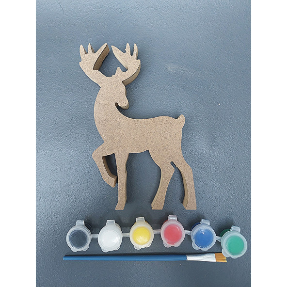 Geyik Boyalı Tekli Hayvan Takımı ( 15 cm - 18 mm ) - 5