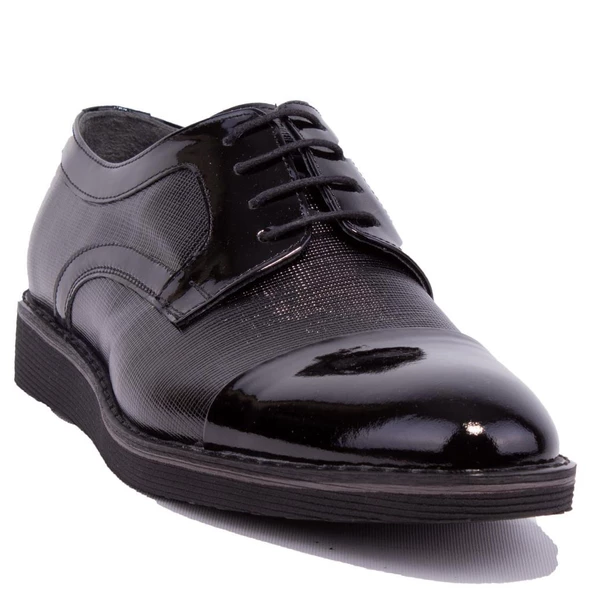 Dagoster DMA08-809 Siyah Rugan Ortopedik Günlük Erkek Deri Ayakkabı ürün görseli