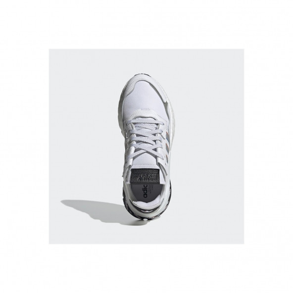 Adidas Nite Jogger Erkek Günlük Ayakkabı H01718 Beyaz - 2