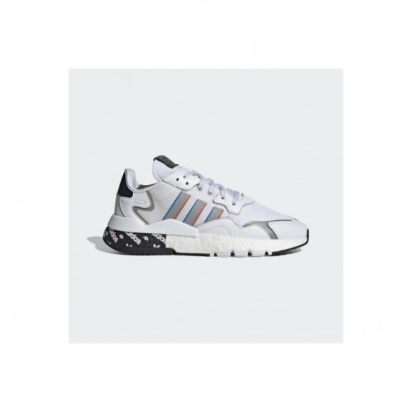 Adidas Nite Jogger Erkek Günlük Ayakkabı H01718 Beyaz - 5
