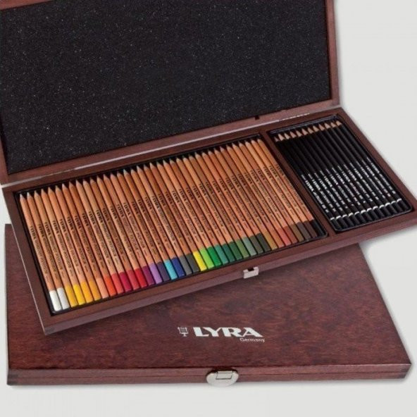 Lyra Rembrandt 50 Parça Polycolor Art Design Ahşap Kutu Sketch Set ürün görseli 1