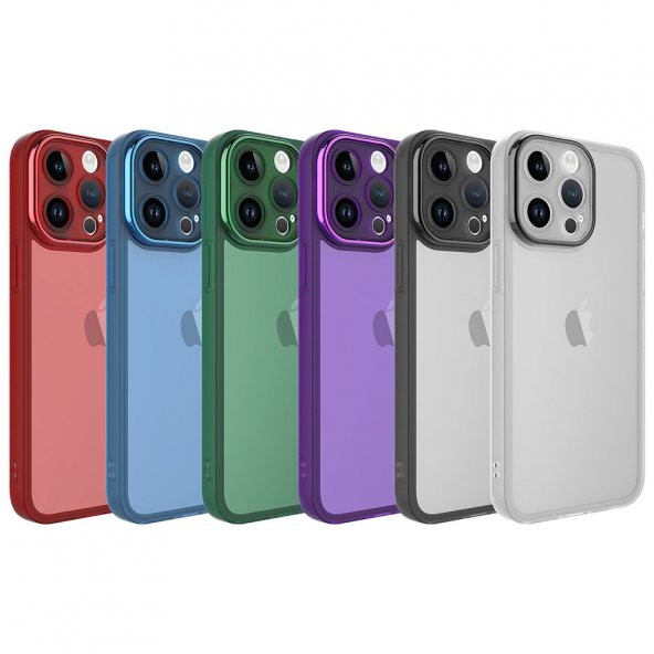 KNY Apple İphone 11 Kılıf Kamera Korumalı Renkli Kenarlı Arkası Şeffaf Post Silikon Yeşil - 2
