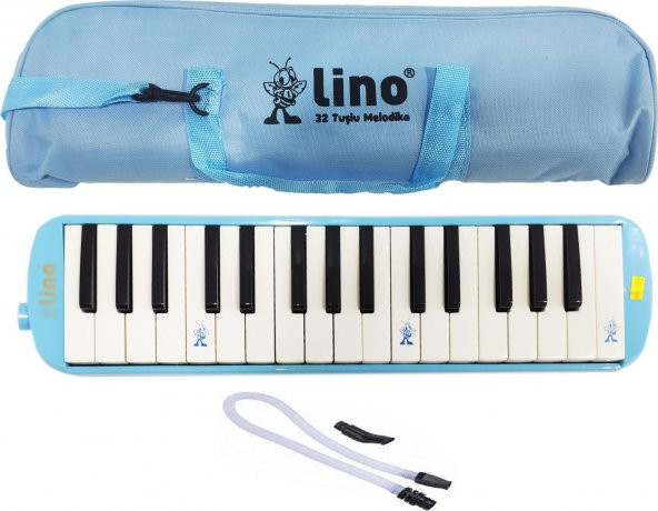 Lino Melodika 32 Tuşlu Bez Çanta Pastel Mavi
