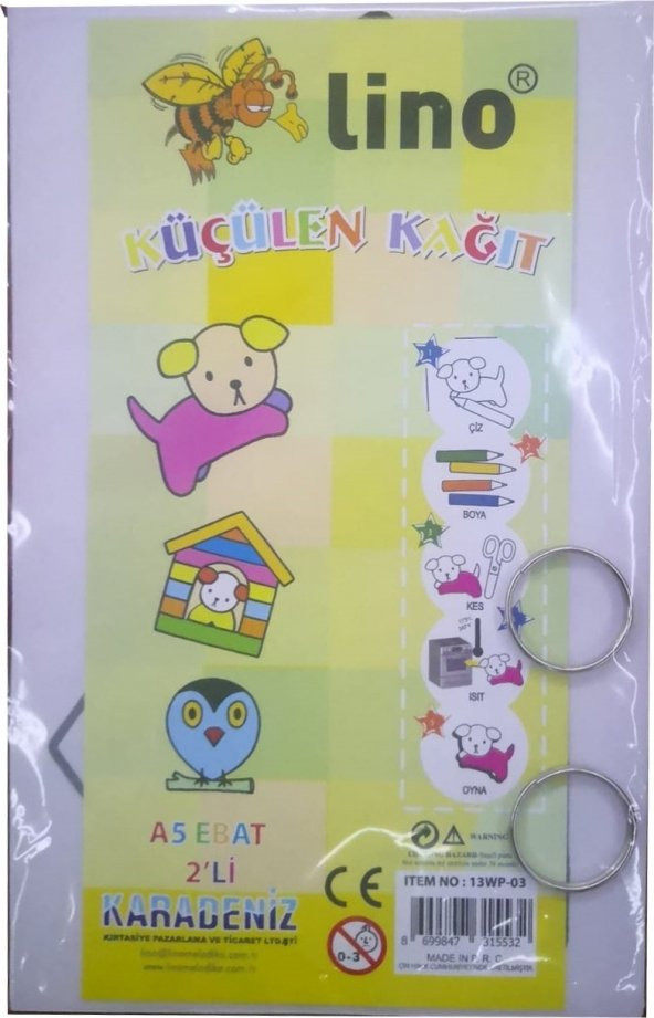 Lino A5 Küçülen Kağıt + Anahtarlık 2li - 2