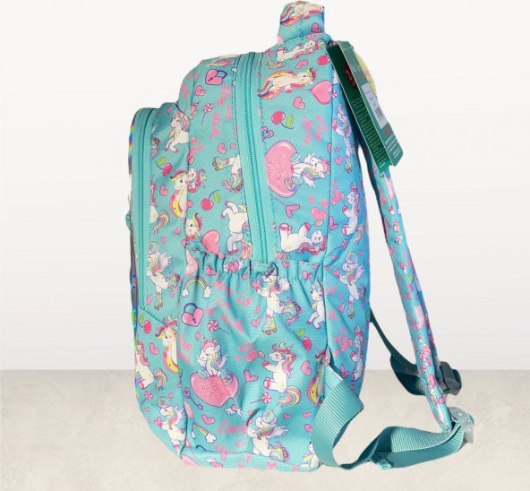 Kaukko Love Unıcorn Aynalı Taşlı Sırt Çantası - Resim 2