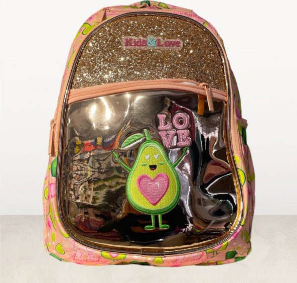 Kaukko Love Aynalı Taşlı Sırt Çantası ürün görseli 1