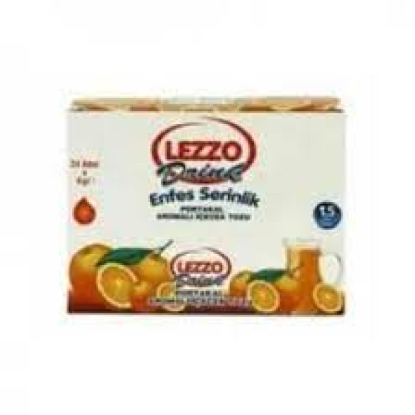 lezzo portakal aromalı içecek tozu 24x9 gr