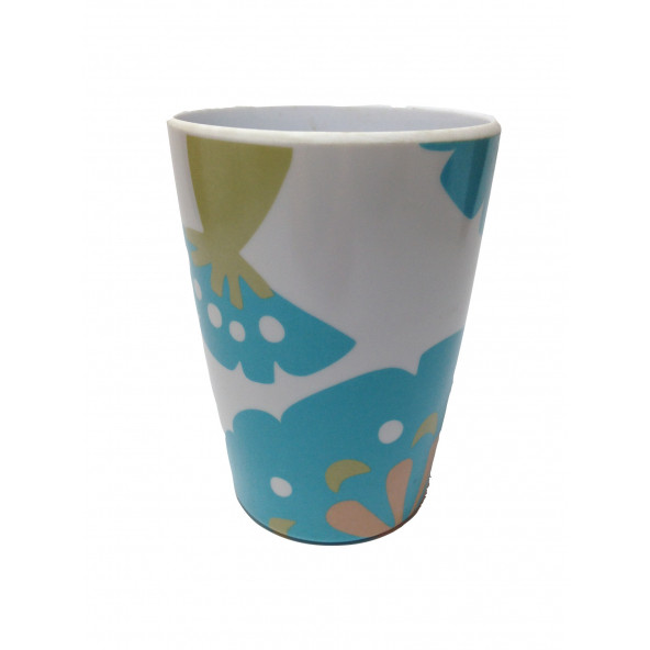 50107K KALEMLİK MAVİ YAPRAKLI OFİS GERECİ 6X6X10CM 350ML - 2