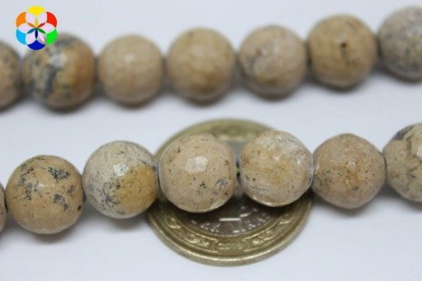 Jasper Taşı Faset Kesim 12mm/adet (9943-1) ürün görseli