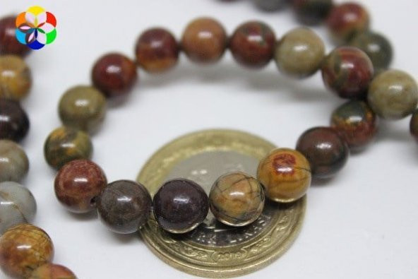 Jasper Taşı 8mmadet (9903-1) ürün görseli