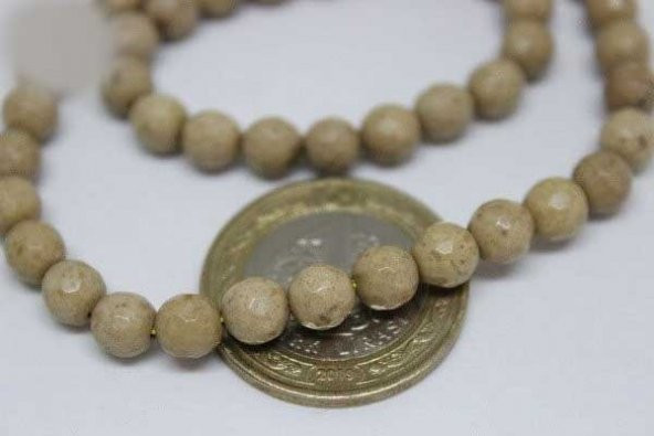 Jasper Taşı Faset Kesim 6mm/adet (9888-1) - Resim 6