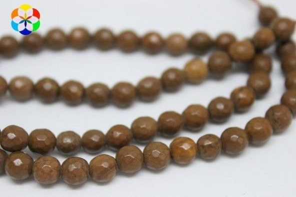 Jasper Taşı Faset Kesim 6mm/adet (9879-1) - Resim 2