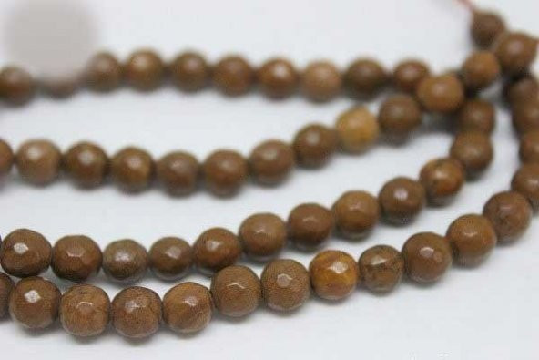 Jasper Taşı Faset Kesim 6mm/adet (9879-1) - Resim 5