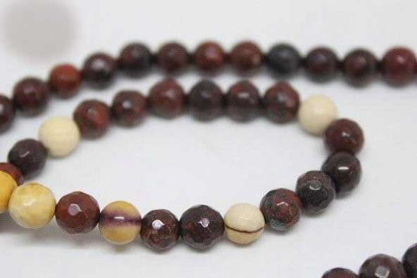 Jasper Taşı Faset Kesim 6mm/adet (9876-1) - Resim 5