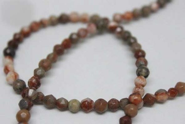 Jasper Taşı Faset Kesim 4mm/adet (9856-1) - Resim 6