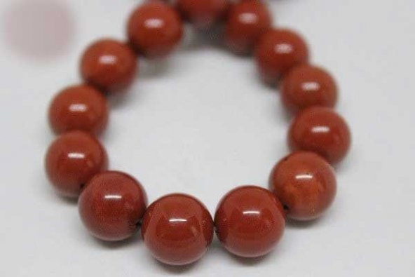 Jasper Taşı Kırmızı 10mm/adet - Resim 5