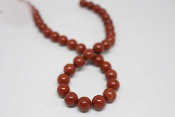 Jasper Taşı Kırmızı 10mm/adet - Resim 6