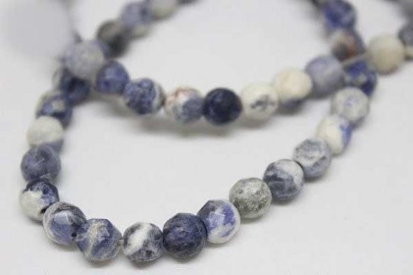 Sodalit Taşı Faset Kesim 6mm/adet - Resim 5