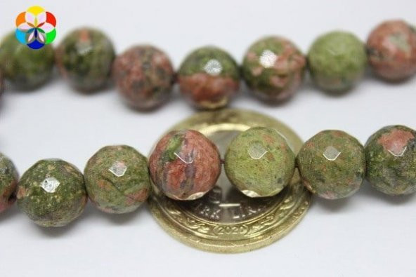 Unakit Taşı Faset Kesim 10mm/adet ürün görseli