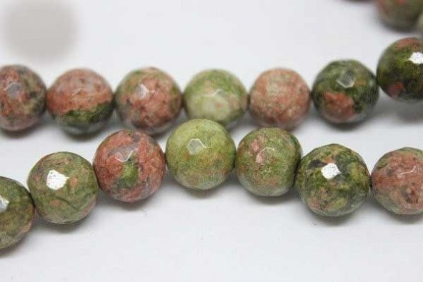 Unakit Taşı Faset Kesim 10mm/adet - Resim 4