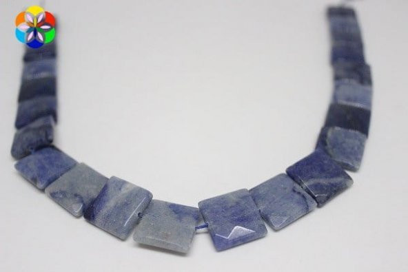 Sodalit Taşı Kare Kesim/adet - Resim 3