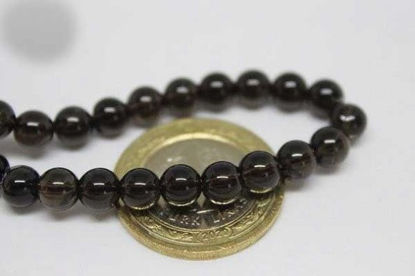 Dumanlı Kuvars Taşı 6mm/adet - 6