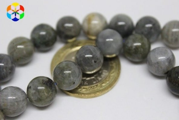 Labradorit Taşı 10mm/adet ürün görseli 1