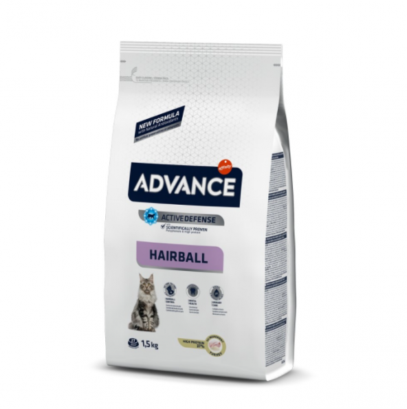 Advance 1.5 KG Hairball Hindi Etli Yetişkin Kedi Maması