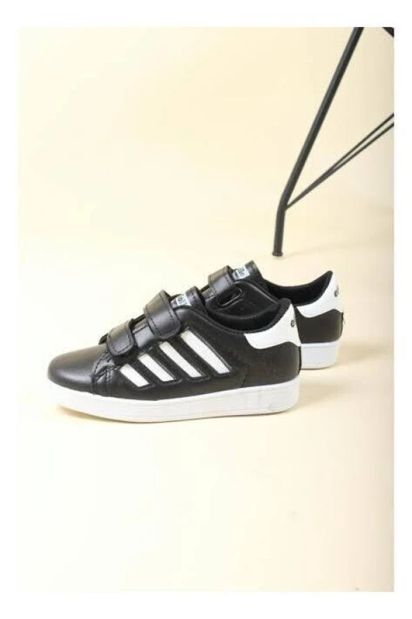 Modatalika Çocuk Çizgili Cırtlı Spor Ve Günlük Ayakkabı - 4